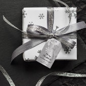 休日メリーギフト幸せな新年ディアシルバー ギフトタグ