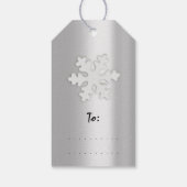 休日メリーギフト幸せな新年ディアシルバー ギフトタグ (裏面)