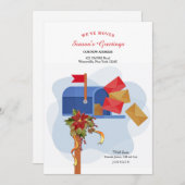 休日メールボックスの移動後のグリーティングカード シーズンカード (正面/裏面)