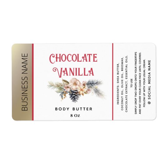 休日モダンタイポグラフィ商品ラベル ラベル (正面)