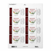 休日モダンタイポグラフィ商品ラベル ラベル (フルシート)