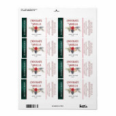 休日モダンタイポグラフィ商品ラベル ラベル (フルシート)