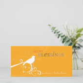 休日モダンフォトカード:: whimsicalbird 4A シーズンカード (スタンド正面)