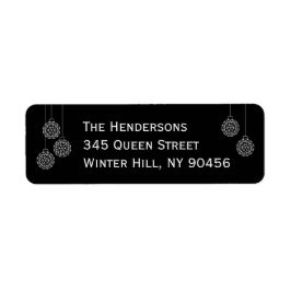 休日モダン住所 シール