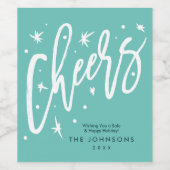 休日モダン応援 |近隣クライアントのギフトと ワインラベル (シングルラベル)