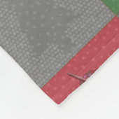 "休日ユニコーン"のパターンフリースブランケット(R/G) フリースブランケット (角)