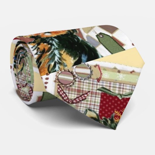 休日ヨークシャーテリア ネクタイ (ロール)