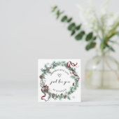 休日リース手作りラブスクリプトありがとう エンクロージャーカード (スタンド正面)