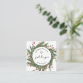 休日リース手作りラブスクリプトありがとう エンクロージャーカード (スタンド正面)