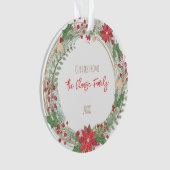 休日リース私たちの最初の自宅年名住所 オーナメント (正面)