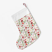 休日リース スモールクリスマスストッキング (裏面 (吊り時))