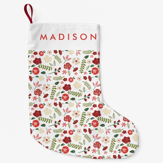 休日リース スモールクリスマスストッキング (正面)