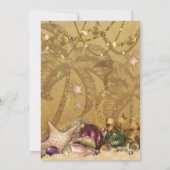 休日ルアウ（ハワイ式宴会）ビーチパーティの招待状 招待状 (裏面)