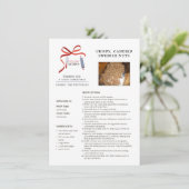 休日レシピスウェーデンナッツのクリスマスカード シーズンカード (スタンド正面)