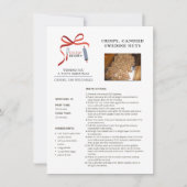 休日レシピスウェーデンナッツのクリスマスカード シーズンカード (正面)