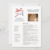 休日レシピスウェーデンナッツのクリスマスカード シーズンカード (正面)