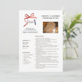 休日レシピスウェーデンナッツのクリスマスカード シーズンカード (スタンド正面)