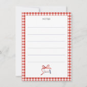 休日レシピスウェーデンナッツのクリスマスカード シーズンカード (裏面)