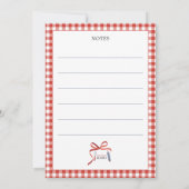 休日レシピスウェーデンナッツのクリスマスカード シーズンカード (裏面)