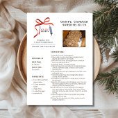 休日レシピスウェーデンナッツのクリスマスカード シーズンカード