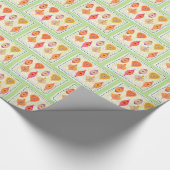 休日ヴィンテージオーナメントラッピング紙 ラッピングペーパー (角)