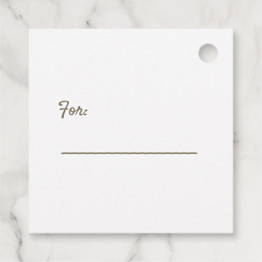 休日ヴィンテージフランスのクリスマスツリー フェイバータグ (裏面)