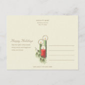 休日ヴィンテージ3燃えるキャンドルCC1247 ポストカード (裏面)