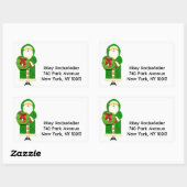 休日住所 シール (シート)