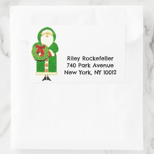 休日住所 シール (バッグ)