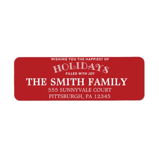 休日住所 シール (正面)