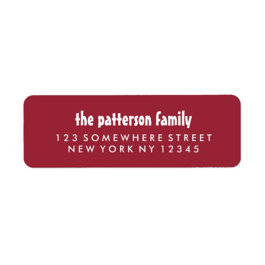 休日住所 シール4 ラベル (正面)