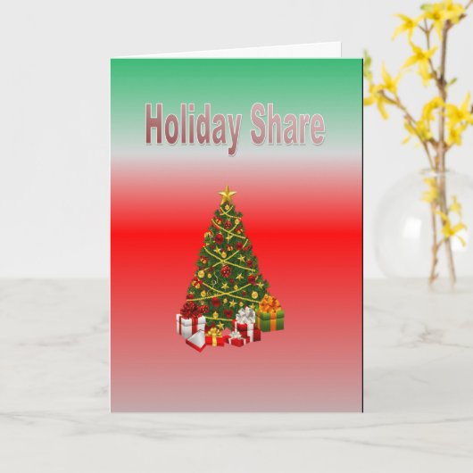 休日共有 カード (黄色い花)