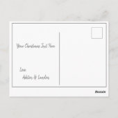 休日初めてのクリスマスフォトスクリプトシーズンポスト ポストカード (裏面)