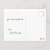 休日初めてのクリスマスフォトスクリプト季節 ポストカード (裏面)