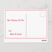 休日初めてのクリスマスフォトスクリプト季節 ポストカード (裏面)