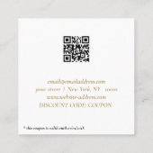 休日割引カード スクエア名刺 (裏面)