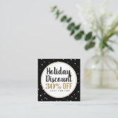 休日割引カード スクエア名刺 (スタンド正面)