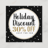 休日割引カード スクエア名刺 (正面)