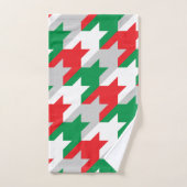 休日千鳥格子の バスタオルセット (ハンドタオル)