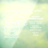 休日営業時間サイン ウィンドウサイン (シート3)