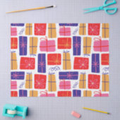 休日図解入りの、写真付きのプレゼントクリスマス 薄葉紙 (クラフト)