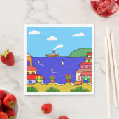 休日地中海の スタンダードランチョンナプキン (インサイチュ)