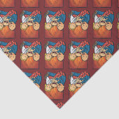 休日場面: 暖炉の前の家族 薄葉紙 (詳細)