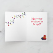 休日子猫～ 5" x 7"折り畳みグリーティングカード カード (内部)