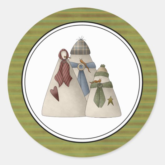 休日封筒用シールステッカー ラウンドシール (正面)