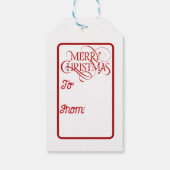 休日小妖精や小人 ギフトタグ (裏面)