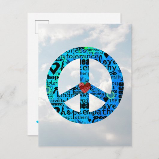 休日平和標識はがき ポストカード (正面/裏面)