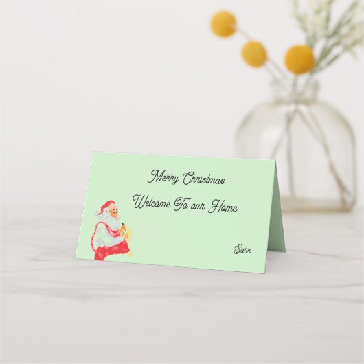 休日座席表：メリークリスマス プレイスカード (正面)