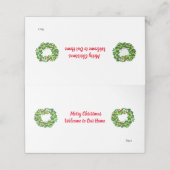 休日座席表：メリークリスマス プレイスカード (外部開封)