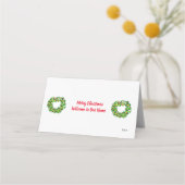 休日座席表：メリークリスマス プレイスカード (裏面)